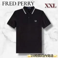 タグ付き FRED PERRY フレッドペリー ポロシャツ ブラック ホワイト