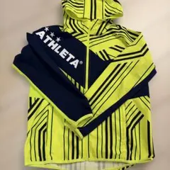 ATHLETA ストライプ フード付きウィンドブレーカー　160