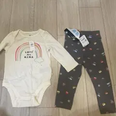 【新品未使用】Gap baby 80cm ロンパースズボンセットのサムネイル