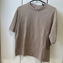 UNIQLO エアリズム ベージュ Tシャツ M