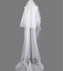 ウェディング　ロングベール　美品