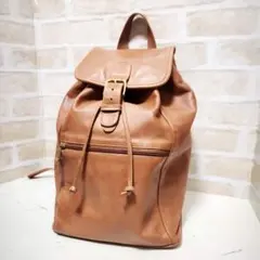 ★Old Coach【コーチ】0519 リュックサック 茶系 USA製 希少
