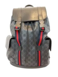 GUCCI シェリーライン GGスプリーム バックパック ブラック メンズ A4