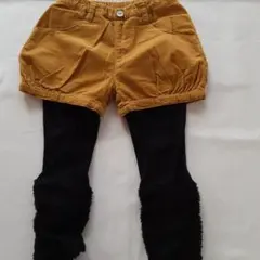 コーデュロイショートパンツレギンス