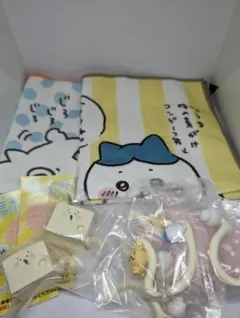 ちいかわ 討伐シーンフィギュア 豆腐擬態型　ハンカチタオル　セット　まとめ売り