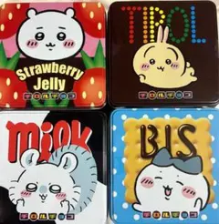 ちいかわ　うさぎ　ハチワレ　モモンガ　チロルチョコ缶　チョコなし