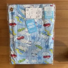 ベビー、キッズ用パジャマ 100 水色 乗り物 新品未使用 袋入り