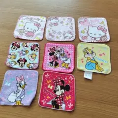 キャラクター ミニタオル 8枚セット