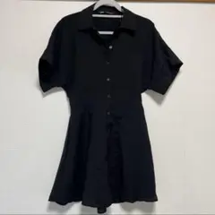 【美品】 ZARA レディース ウエストギャザーロングチュニック S