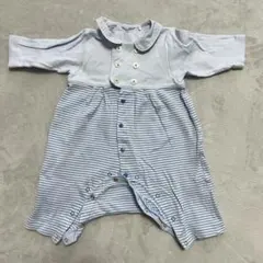 familiar ボタン付きロンパース 60cm
