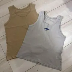 西松屋 ベビー キッズ タンクトップ 肌着 使用感あり 2枚セット 100サイズ