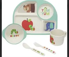 Eric Carle バンブー食器セット　はらぺこあおむし