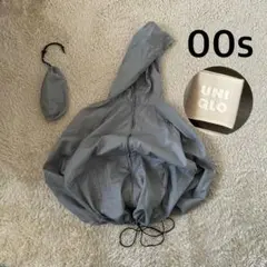 y2k 00s old uniql ナイロンジャケット　パーカー　ドローコード