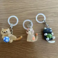 ねこあつめ　めじるしアクセサリー　3個セット