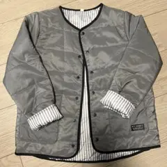 お値下げ！試着のみ☆ノーカラーキルトジャケット【140】