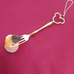 Disney フォーク型キーホルダー スイーツ　ストラップ　ミッキーマウス