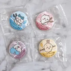 ちいかわ　くら寿司　缶バッジ　ハチワレ　うさぎ　モモンガ　ビッくらポン