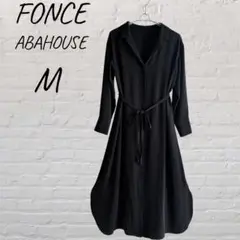 FONCE ABAHOUSE ブラック シャツワンピース M