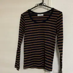 AZUL ストライプ 長袖Tシャツ Sサイズ