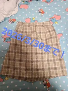 ☆送料込・採寸済☆WEGO ライトグリーンチェック柄タイトスカート