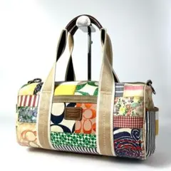 良品 COACH Mini Bostonbag 2way Patchwork