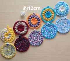 ぷくぷくとくるくる❣️アクリルたわし10枚セットのサムネイル
