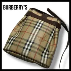 【希少品】Burberry's ショルダーバッグ　ノバチェック　シャドーホース