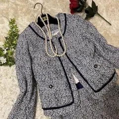 CLEAR IMPRESSION ツイード　ノーカラー　セレモニースーツ