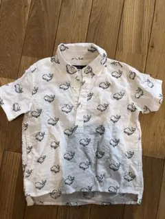 shipsのクジラ柄のポロシャツ！100センチ