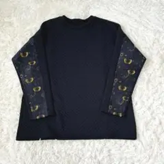 JunOkamoto ジュンオカモト　キルティング　刺繍　トレーナートランプ柄