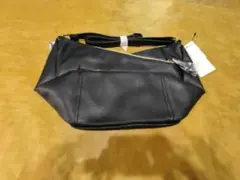 ブラックショルダーバッグ 合成皮革新品未使用