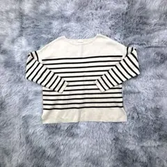 《earth music&ecology》ニット　セーター　ボーダー　薄手