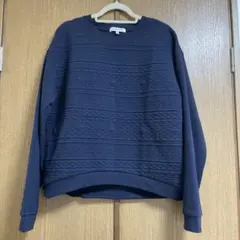 GLOBAL WORK セットアップ M ネイビー　スウェット　トレーナー