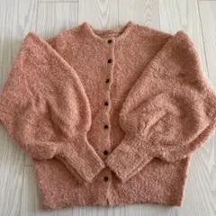 coca コカ　ブークレニット　ボリュームスリーブ　カーディガン