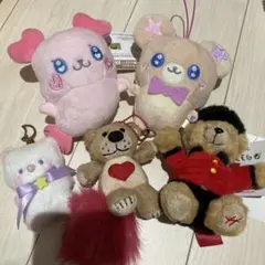 まとめ売り　マスコットぷちきゅあ　もふるん　くるるん　スージーズー　クマ　5点