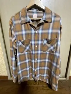 Penney's チェック柄 長袖ネルシャツ
