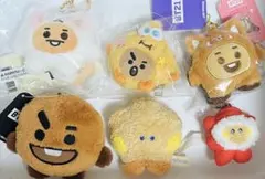 バラ売り不可 BTS BT21 SHOOKYぬいぐるみ マスコット等7点セット