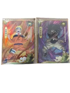 限定　プロモ　NARUTO kayou LR2枚セット　ナルト　サスケ NARUTO KAYOU限定 ナルト サスケ 未開封 セット プロモ - メルカリ
