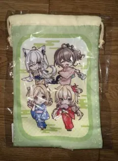 ホロライブ1期生 巾着 ホロライブx極楽湯 コラボ