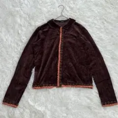 【AD2003】トリココムデギャルソン ベロア ドット柄 カットソー アーカイブ AD2003】トリココムデギャルソン ベロア ドット柄 カットソー