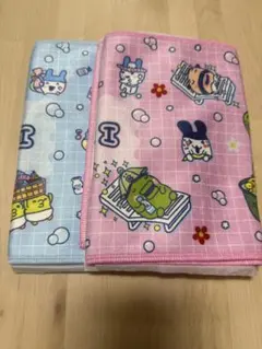 たまごっち 極楽湯 タオル ピンク ブルー 2種セット