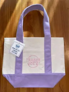 トレジョ ミニパステルキャンバストートバッグ パープル