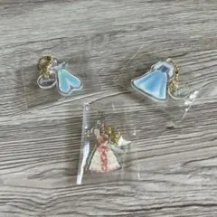 ディズニープリンセスくじ コスチュームチャーム 3点セット