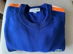 LACOSTE ラコステ　セーター　ブルー/オレンジ (Sサイズ)