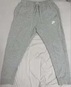 NIKE スウェットパンツ ジョガー グレー L ワンポイント 刺繍ロゴ