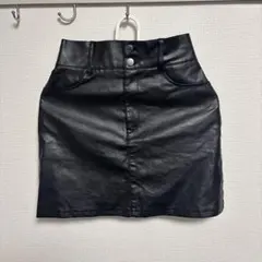 FOREVER21合成皮革 タイトスカート M ブラックのサムネイル