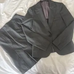 【美品】les mues グレー ストライプ スーツ セット　上下9号