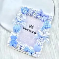 Himmelmilch ホイップデコ　トレカケース　硬質ケースデコ　B8 水色