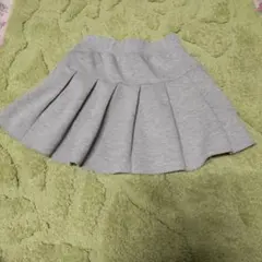 グレー プリーツスカート M