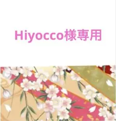 Hiyocco様専用ページ